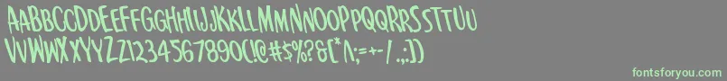 Подробнее о шрифте Kennebunkportleft Шрифт Kennebunkportleft – зелёные шрифты на сером фоне
