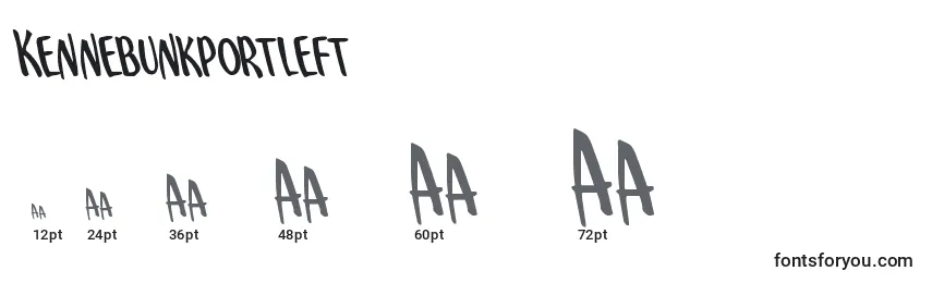 Kennebunkportleft Font Sizes