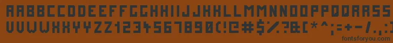 Futuremillennium Font – Black Fonts on Brown Background