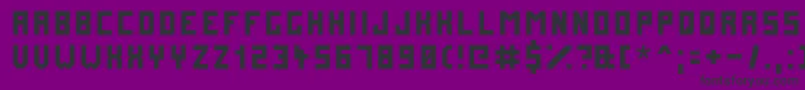 Futuremillennium Font – Black Fonts on Purple Background