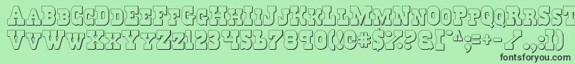 Regv2s Font – Black Fonts on Green Background