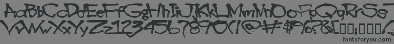 Blotto40-Schriftart – Schwarze Schriften auf grauem Hintergrund