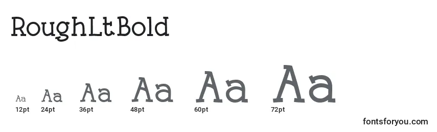 RoughLtBold Font Sizes