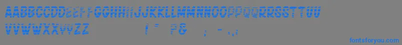 フォントFridayNight2 – 灰色の背景に青い文字