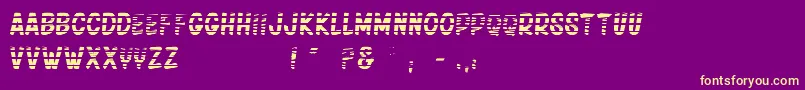 Шрифт FridayNight2 – жёлтые шрифты на фиолетовом фоне
