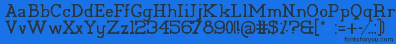 Pelida Font – Black Fonts on Blue Background