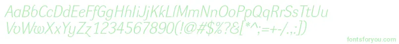 DynagrotesklItalic Font – Green Fonts on White Background