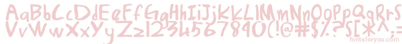 DamiasHand Font – Pink Fonts on White Background