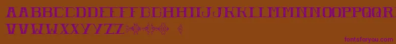 Pomerole Font – Purple Fonts on Brown Background