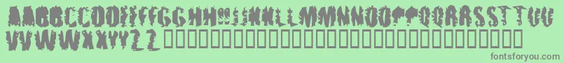 Punkassbleed Font – Gray Fonts on Green Background