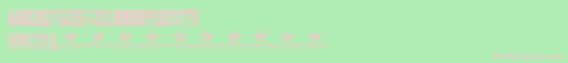 NightStalkerTrial Font – Pink Fonts on Green Background