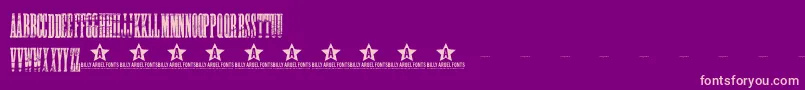 NightStalkerTrial Font – Pink Fonts on Purple Background