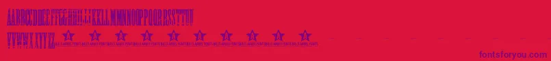 NightStalkerTrial Font – Purple Fonts on Red Background