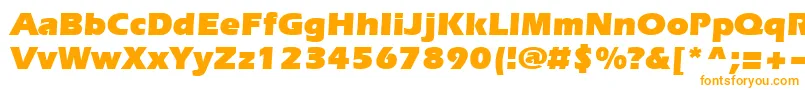 Шрифт Evrsu – оранжевые шрифты на белом фоне