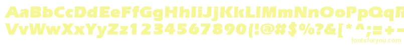 Шрифт Evrsu – жёлтые шрифты
