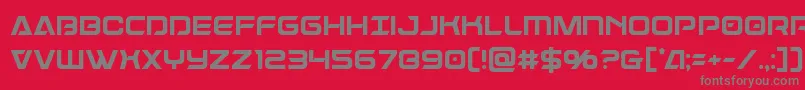 Dameroncond Font – Gray Fonts on Red Background