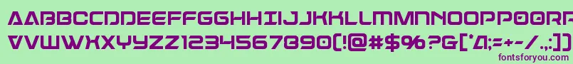 Dameroncond Font – Purple Fonts on Green Background