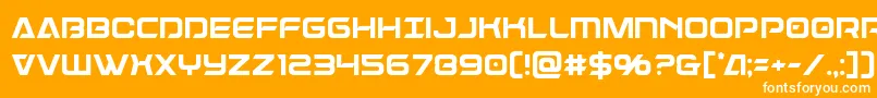 フォントDameroncond – オレンジの背景に白い文字