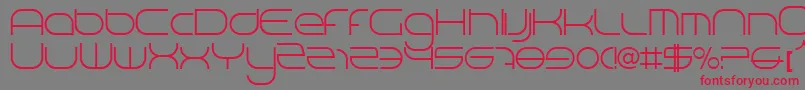 Bnniv5000 Font – Red Fonts on Gray Background