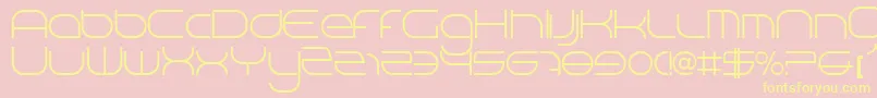 Bnniv5000 Font – Yellow Fonts on Pink Background