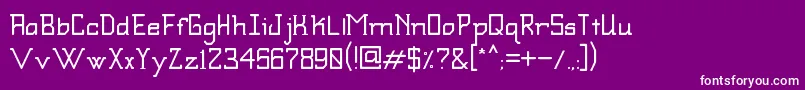 Шрифт SbmodernstdBold – белые шрифты на фиолетовом фоне
