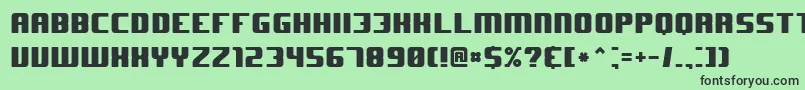 J Font – Black Fonts on Green Background