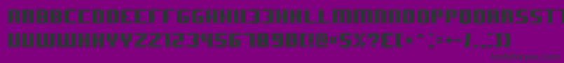 フォントJ – 紫の背景に黒い文字