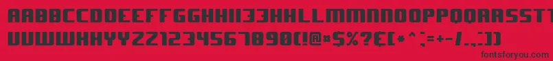 J Font – Black Fonts on Red Background