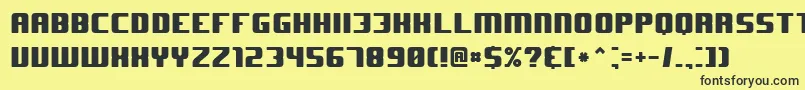J Font – Black Fonts on Yellow Background