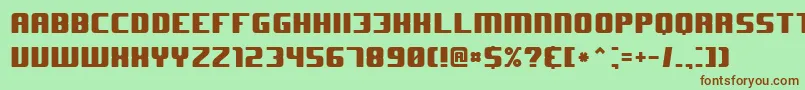 J Font – Brown Fonts on Green Background