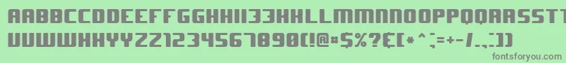 J Font – Gray Fonts on Green Background