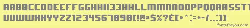 J Font – Gray Fonts on Yellow Background