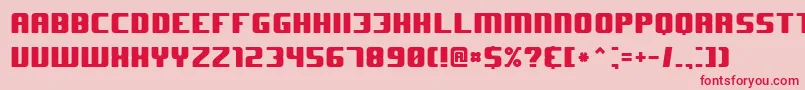 J Font – Red Fonts on Pink Background