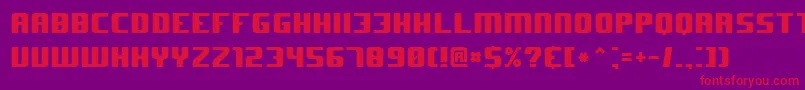 J Font – Red Fonts on Purple Background