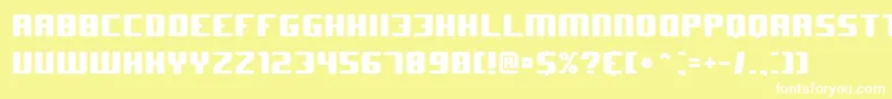 J Font – White Fonts on Yellow Background