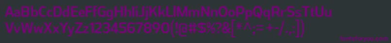 Шрифт AthabascaCdRg – фиолетовые шрифты на чёрном фоне