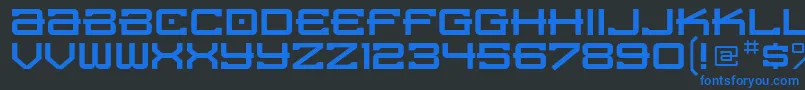 fuente SpaceraLtRegular – Fuentes Azules Sobre Fondo Negro