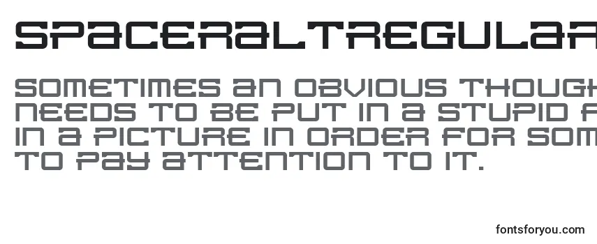 SpaceraLtRegular Font