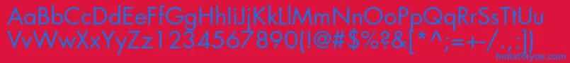 Favoritbookc Font – Blue Fonts on Red Background