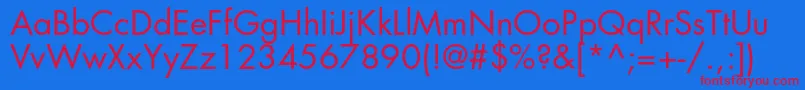 Favoritbookc Font – Red Fonts on Blue Background