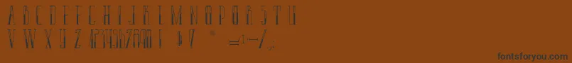 LaPantoufleEnOr Font – Black Fonts on Brown Background