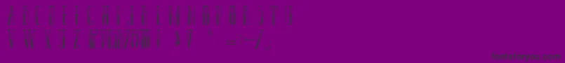 LaPantoufleEnOr Font – Black Fonts on Purple Background