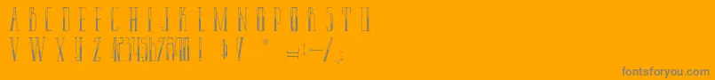 LaPantoufleEnOr Font – Gray Fonts on Orange Background