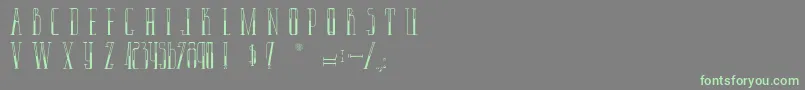 LaPantoufleEnOr Font – Green Fonts on Gray Background