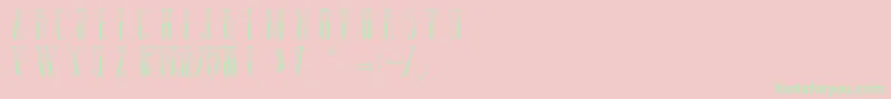 LaPantoufleEnOr Font – Green Fonts on Pink Background