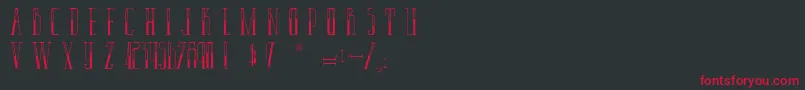 LaPantoufleEnOr Font – Red Fonts on Black Background