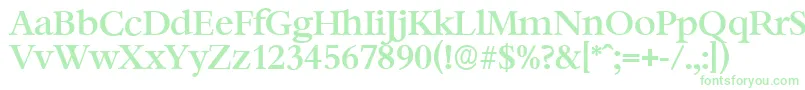 BernsteinserialMediumRegular Font – Green Fonts on White Background