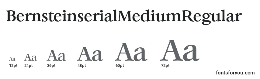 Размеры шрифта BernsteinserialMediumRegular