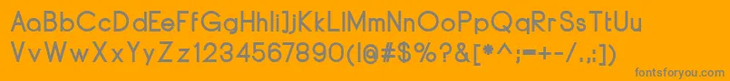 Fonte DyelineBold – fontes cinzas em um fundo laranja