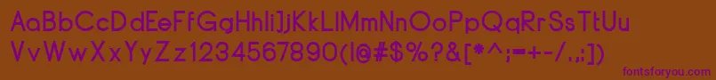 DyelineBold Font – Purple Fonts on Brown Background